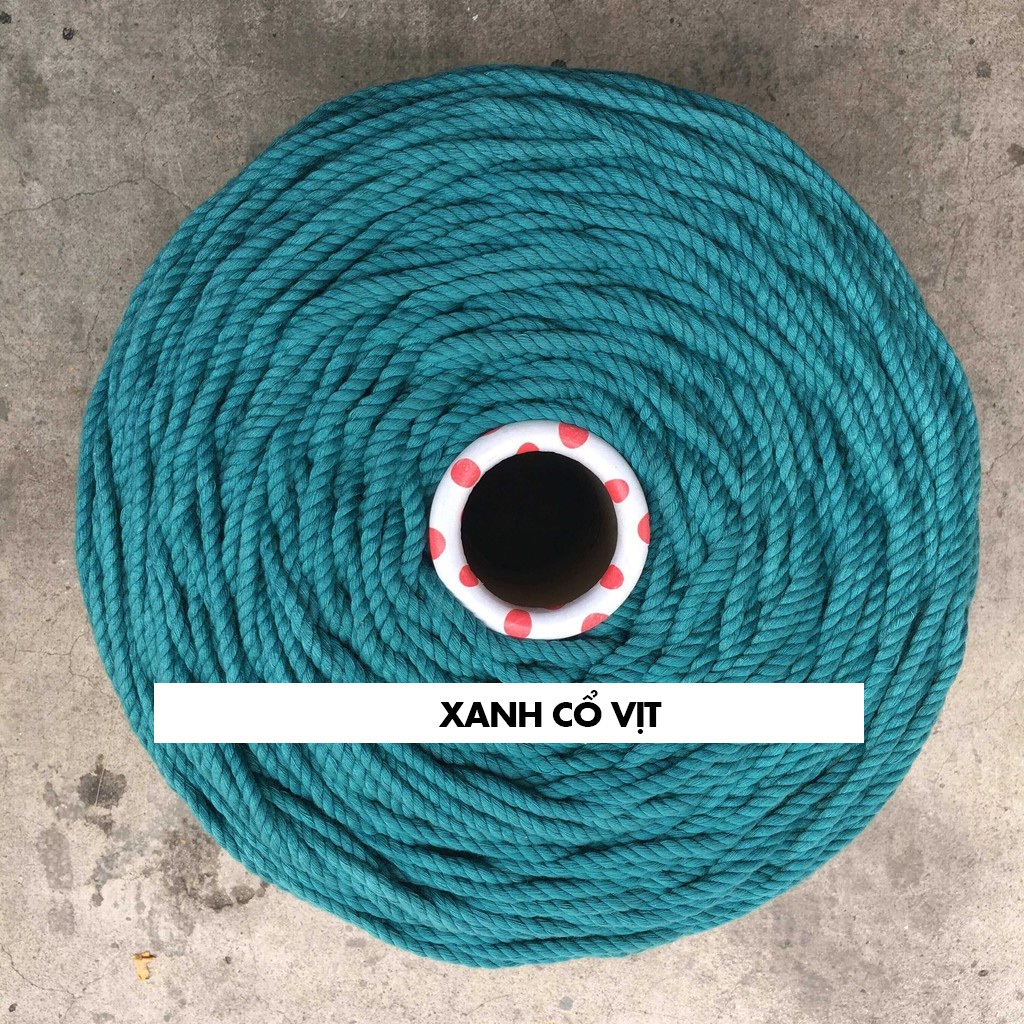 Combo trọn bộ dây macrame 1.5kg sợi 5mm