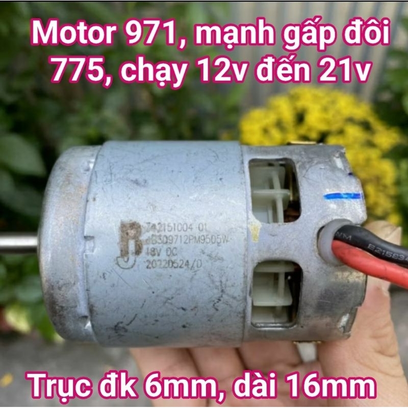 motor 971 9712, động cơ máy ryobi. 12v 18v 21v mạnh gấp đôi 775
