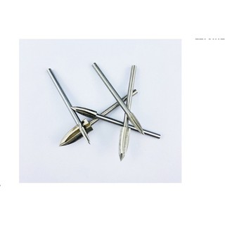 Đầu khắc gỗ 3 khía trục 3mm (bộ 5 cái mũi điêu khắc gỗ loại 3 cạnh)