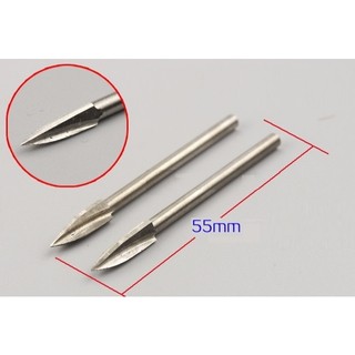 Đầu khắc gỗ 3 khía trục 3mm (bộ 5 cái mũi điêu khắc gỗ loại 3 cạnh)