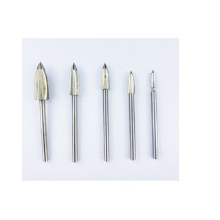 Đầu khắc gỗ 3 khía trục 3mm (bộ 5 cái mũi điêu khắc gỗ loại 3 cạnh)