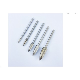 Đầu khắc gỗ 3 khía trục 3mm (bộ 5 cái mũi điêu khắc gỗ loại 3 cạnh)