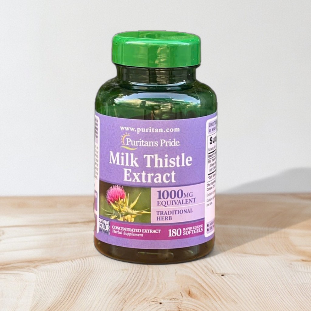 Viên uống thải độc gan Milk thistle extract 1000mg Puritan’s Pride 180 viên