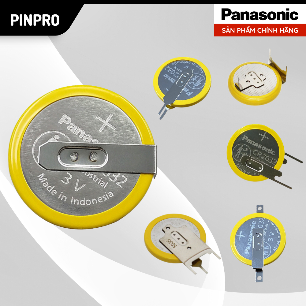 Pin CMOS CR2032 Panasonic 3V Hàn chân