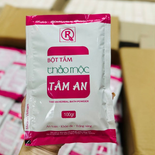 Bột tắm trắng thảo mộc Tâm An, gói 100g ( giảm viêm nang lông, an toàn cho da nhạy cảm)