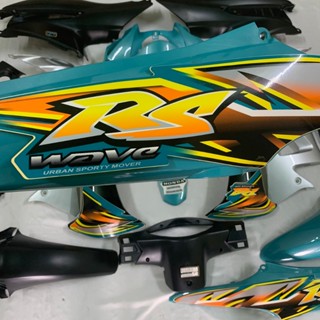 Dàn áo xe Wave RS - Anpha - S100 đời 2006 đến 2016 Nhựa ABS Màu XANH NGỌC