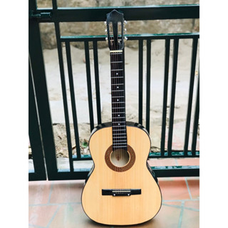 Đàn guitar Classic mặt gỗ thông + bao