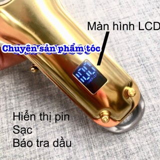 ✅KEMEI Tông đơ cắt tóc cao cấp KM-1986 màn hình LCD pin Lithium-ion 2500mAh công suất 8W thời gian sử dụng 5h liên tục