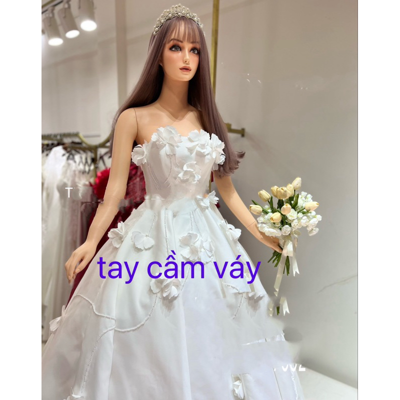 Manocanh nữ dáng thẳng 0 tóc ( hàng mới- kèm đế)