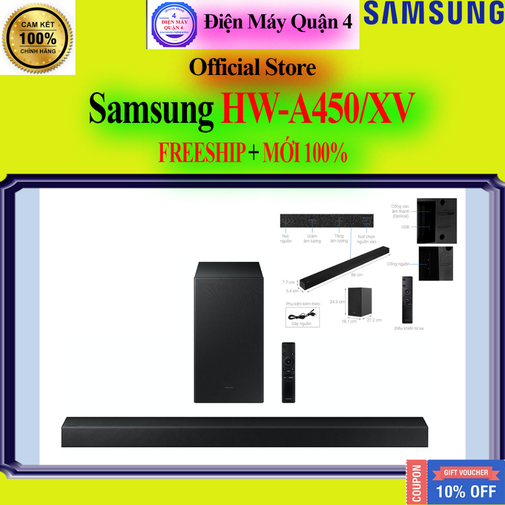 [Samsung HW-A450/XV]Loa thanh Samsung HW-A450