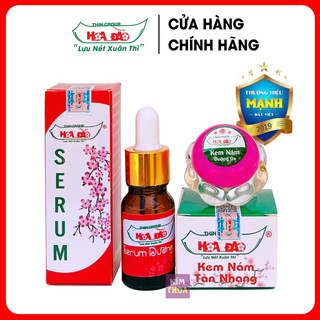  Combo ngừa Nám Tàn Nhang Hoa Đào Thingroup chính hãng  Serum Hoa Đào và Kem nám tàn nhang Hoa Đào  