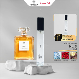 Tinh dầu nước hoa Nam Nữ No. 5  10ml chính hãng Très Bien hương Hoa diên vĩ Quyến rũ, Tinh tế