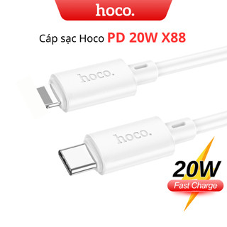 Dây sạc nhanh 20W Hoco cho dòng máy từ 8 X 11 12 13 14 Prm cáp nhựa PVC siêu bền