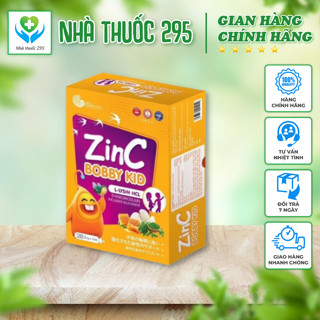 Kẽm Cho Bé CHÍNH HÃNG Kẽm Zinc Bobby Kid bổ sung Kẽm, Lysine, DHA, giúp cải thiện biếng ăn & tăng sức đề kháng cho trẻ
