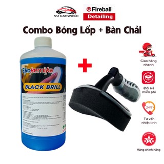  Combo Bóng Lốp - Chổi Quét Bóng Lốp - Bàn Chải Quét Bóng Lốp Ô tô Xe máy 