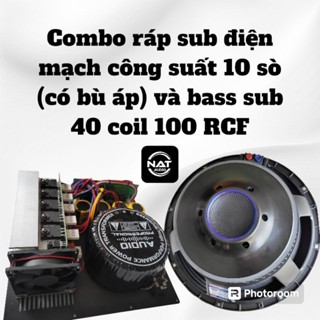 Mạch sub điện 10 sò có bù áp và kèm loa bass sub chọn lọc