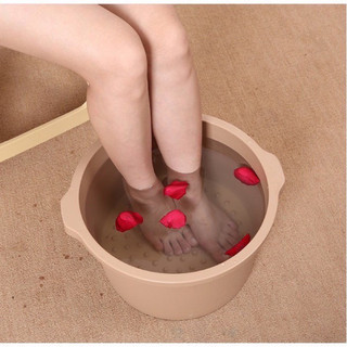 Chậu ngâm chân có hạt massage,chậu nhựa ngâm chân hàng đẹp dày