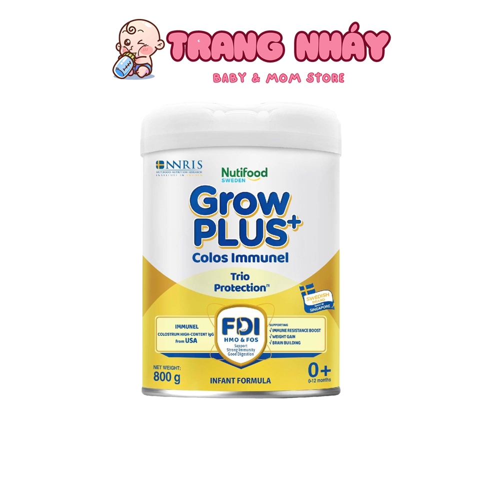 Sữa Bột Nutifood Sweden GrowPLUS+ Sữa Non Immunel Lon 800 gr - SỮA BỈM TRANG NHÁY 2