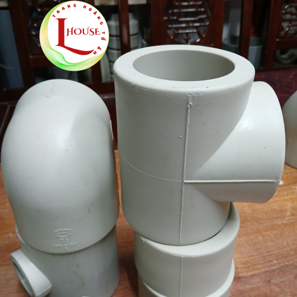 Cút, Chếch, Tê, Măng sông PPR D75 (Phụ kiện PPR D75) Chính hãng Tiền Phong - L-House Shop