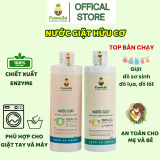 Nước Giặt Sinh Học Fuwa3e 500ml - Thành Phần Enzyme Tự Nhiên- An Toàn Cho Da Nhạy Cảm Không Hương Liệu Tổng Hợp