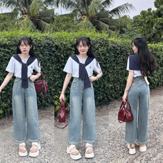 QUẦN JEAN ỐNG SUÔNG DÀI MÉT 5 mã 5529 [ ẢNH CHÍNH CHỦ]