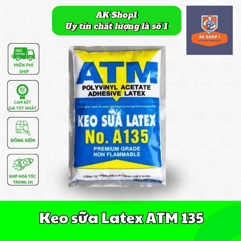 Keo sữa LATEX A135 ATM keo dán bao bì keo dán gỗ