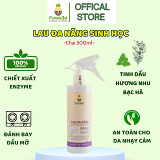 Chai Xịt Vệ Sinh Tủ Lạnh Lò Vi Sóng Fuwa3e, Làm Sạch Hiệu Quả Khử Mùi Khử Khuẩn, Thành phần tự nhiên Enzyme Vỏ Dứa 500ml