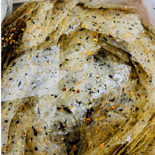 500g bánh tráng trộn muối tỏi túi zip vị sate, vị rong biển, vị ớt rim mỡ hành, bánh tráng trộn tỏi - Nguyệt Như