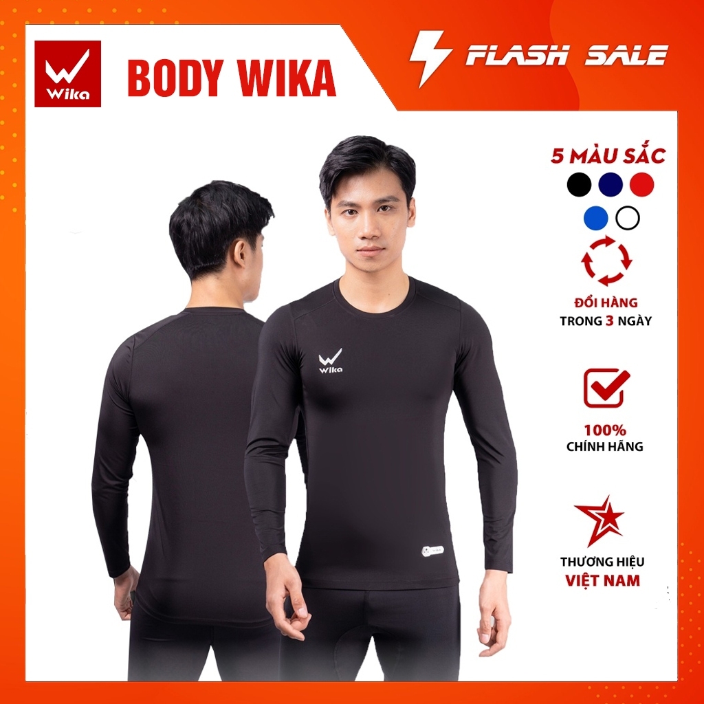 Áo Body Giữ Nhiệt Wika Ôm Body, Co Giãn Thoải Mái Khi Vận Động Bảo Hành 3 Tháng