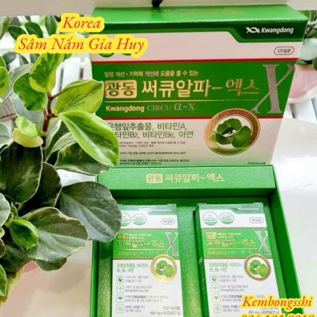 [HÀNG MỚI VỀ ] Viên uống bổ não Kwangdong Circu hộp 120 viên của Hàn Quốc