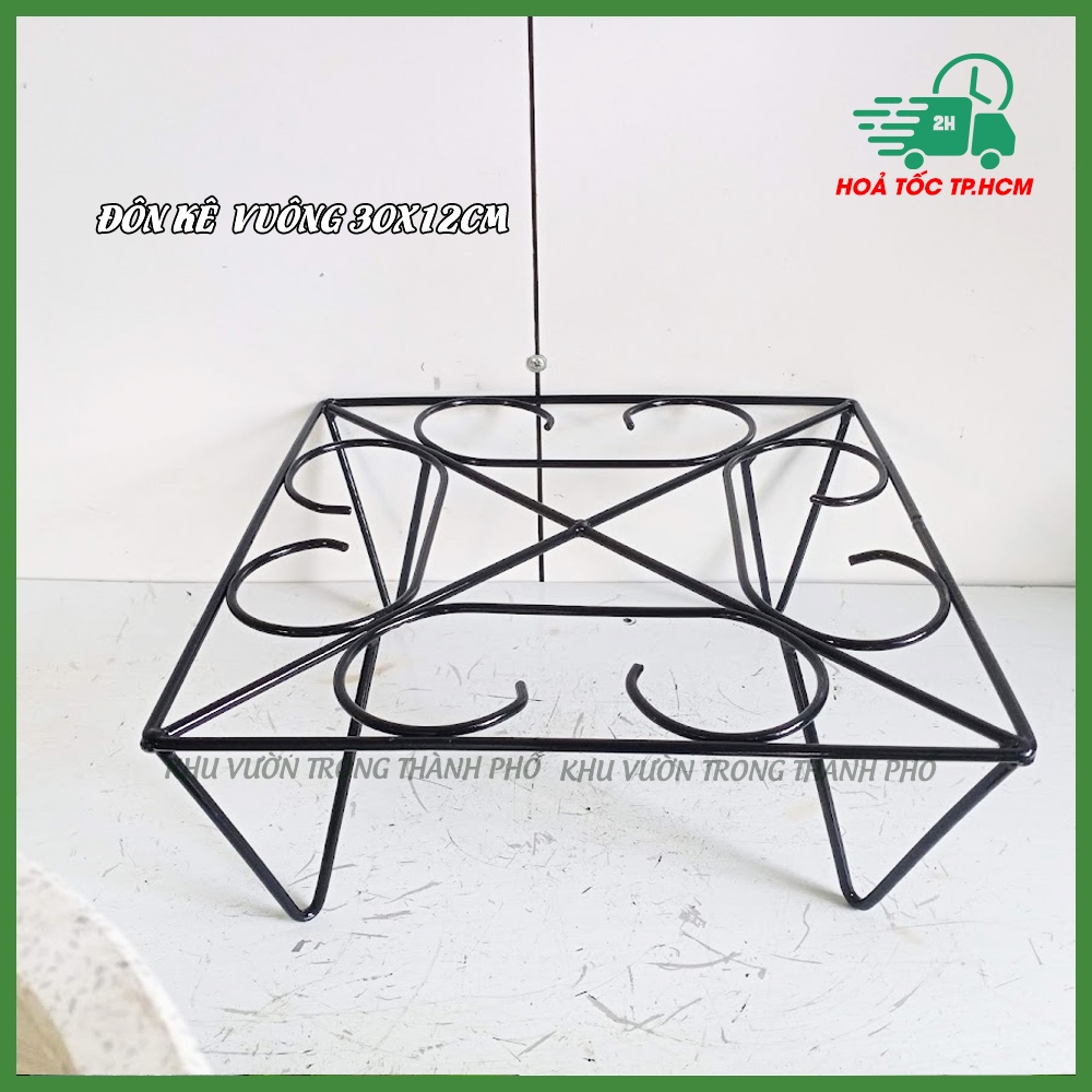 Đôn sắt kê chậu vuông 30x12cm