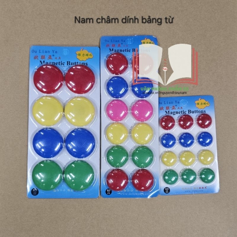 Nam châm từ,nam châm dính bảng nhiều màu,các cỡ.