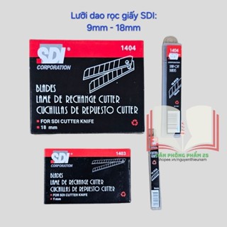 (100cái) Lưỡi dao trổ-lưỡi dao rọc giấy SDI to & nhỏ