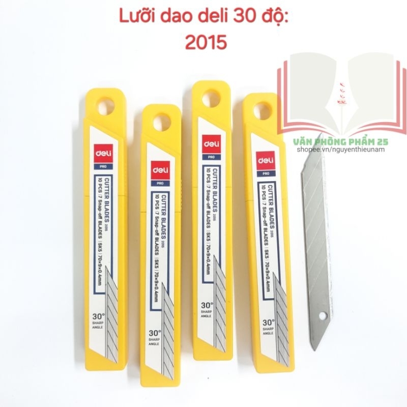combo 108 hộp lưỡi dao deli 2015.