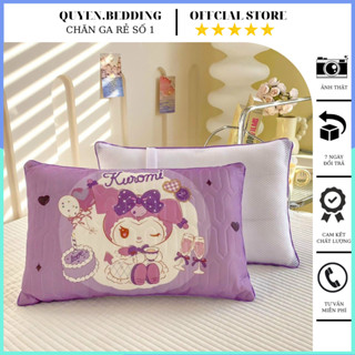 Gối cho bé đi học, vỏ gối điều hòa cao su non , thoáng khí, thấm hút mồ hôi,  kích thước 30 x 50cm