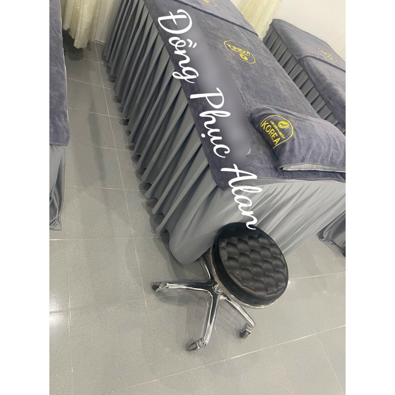 GA GIƯỜNG/DRAP GIƯỜNG XÁM TRƠN CHẤT THUN