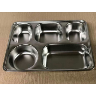 COMBO 10 BỘ KHAY CƠM PHẦN 5 NGĂN SÂU INOX