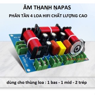 MẠCH PHÂN TẦN 4 ĐƯỜNG TIẾNG RCEDA410 - 1 BASS + 1 MID + 1 TRÉP - GIÁ 1 CÁI - PHÂN TẦN 4 LOA