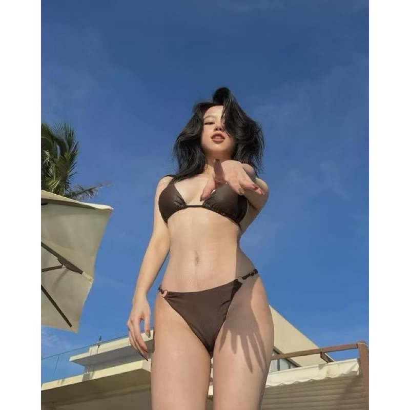 BikiniTuyetanh 2mảnh màu nâu Tây cực sang chảnh và sáng da | BigBuy360 - bigbuy360.vn