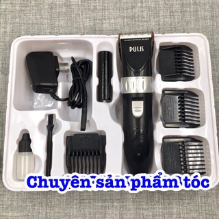 ✅PULIS Tông đơ cắt tóc Pulis 9700 không dây 2 pin cao cấp với động cơ mạnh mẽ lưỡi cắt sắc bén 2 pin sạc lithium 1800mAh