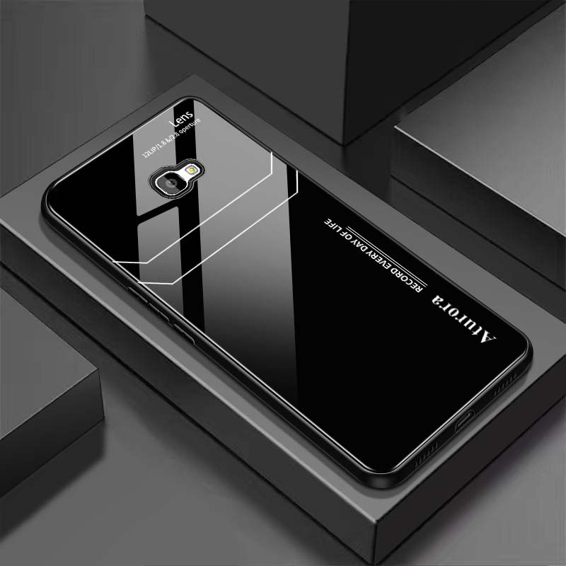 Ốp Lưng SAMSUNG J7 PRIME, J7 PRO, J7 PLUS Mặt Lưng Kính Cường Lực Sáng Bóng