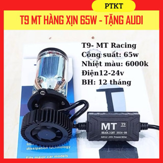 Bóng đèn Pha led T9- 65W Mẫu mới 2024 chân H4 tặng hậu phù hợp tất cả pha ô tô, xe máy chân H4