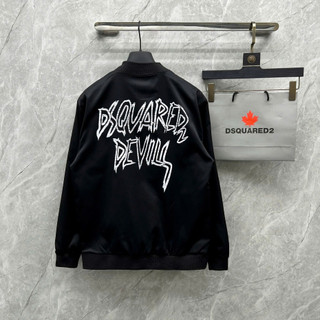 Áo Khoác Bomber Gió DSQ Thêu Chữ Loves You Ngực Phối In Chữ D2 Devil Sau Lưng Dầy Dặn 2 Lớp Chất Liệu Gió Cao Cấp