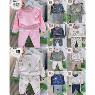 [Mompa/Chính Hãng] Bộ quần áo dài tay Mompa chất cotton ấm cho bé từ 1-5 tuổi