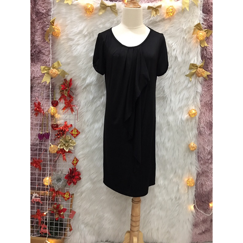 Đầm Suông Phối Bèo Rơi 2 hand hiệu Hong Sung Wan- Size S M🌹
