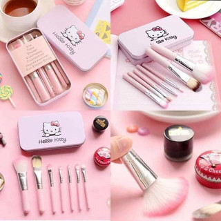 1 Bộ 7 cọ trang điểm hello kitty