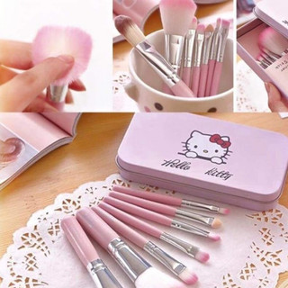 1 Bộ 7 cọ trang điểm hello kitty