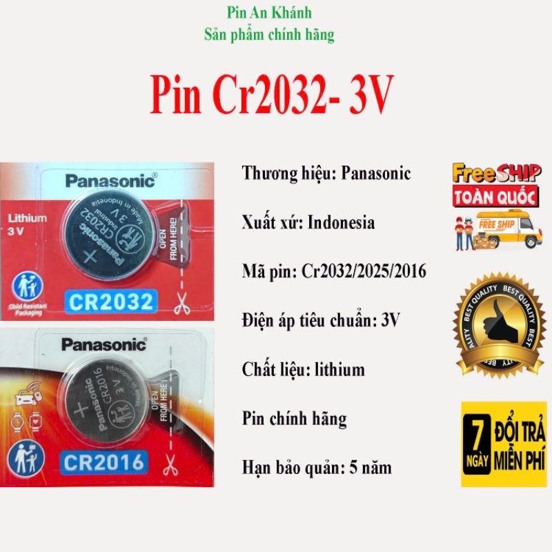 1 viên Pin Cr2032-Cr2025-Cr2016 Panasonic (Industrial)