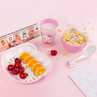Tô chén muỗng ly dĩa Hello Kitty