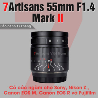 Ống kính 7Artisans 55mm F1.4 Mark II - Lens chân dung xóa phông cho Fujifilm, Sony, Canon M, Canon R, Nikon Z và M4/3